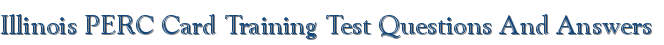 security guard college illinois perc card training test
